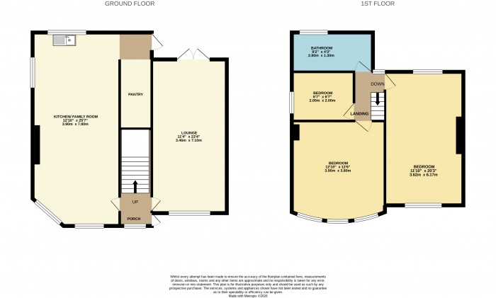 Floorplans For Berwyn Avenue, Hoylake, Wirral