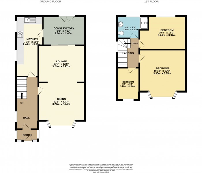 Floorplans For Cobham Road, Moreton, Wirral