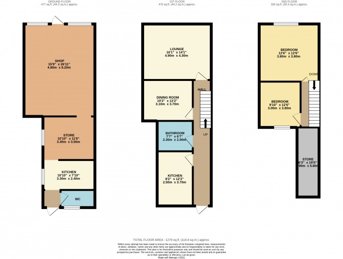 Floorplans For Market Street, Wirral