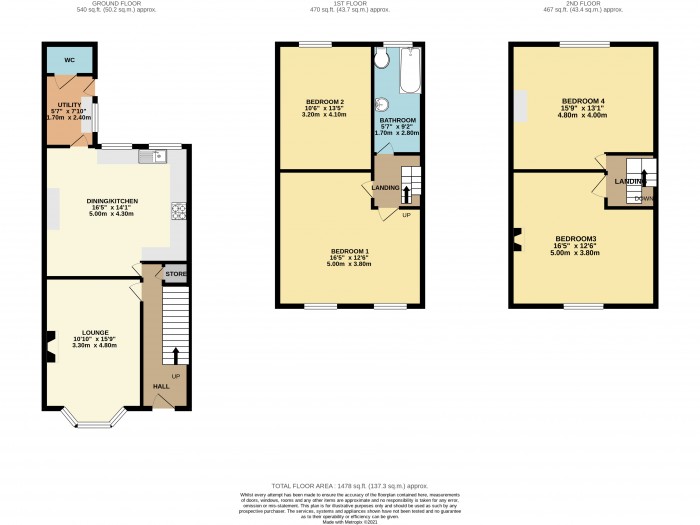 Floorplans For Strand Road, Hoylake, Wirral