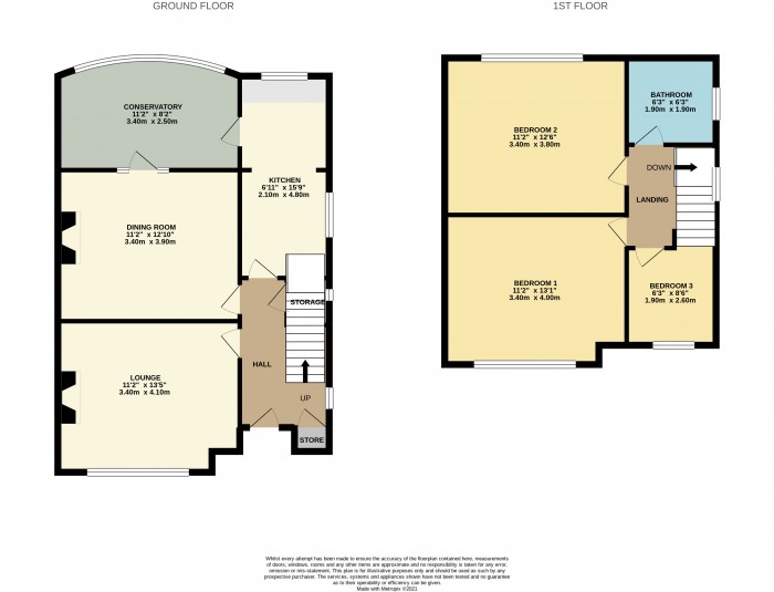 Floorplans For Jubilee Drive, West Kirby, Wirral