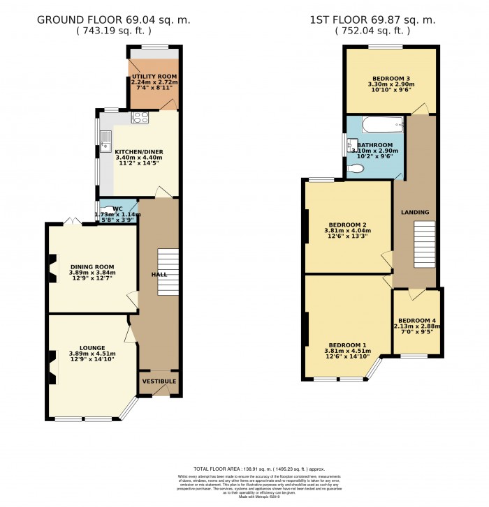 Floorplans For Ferndale Road, Hoylake, Wirral